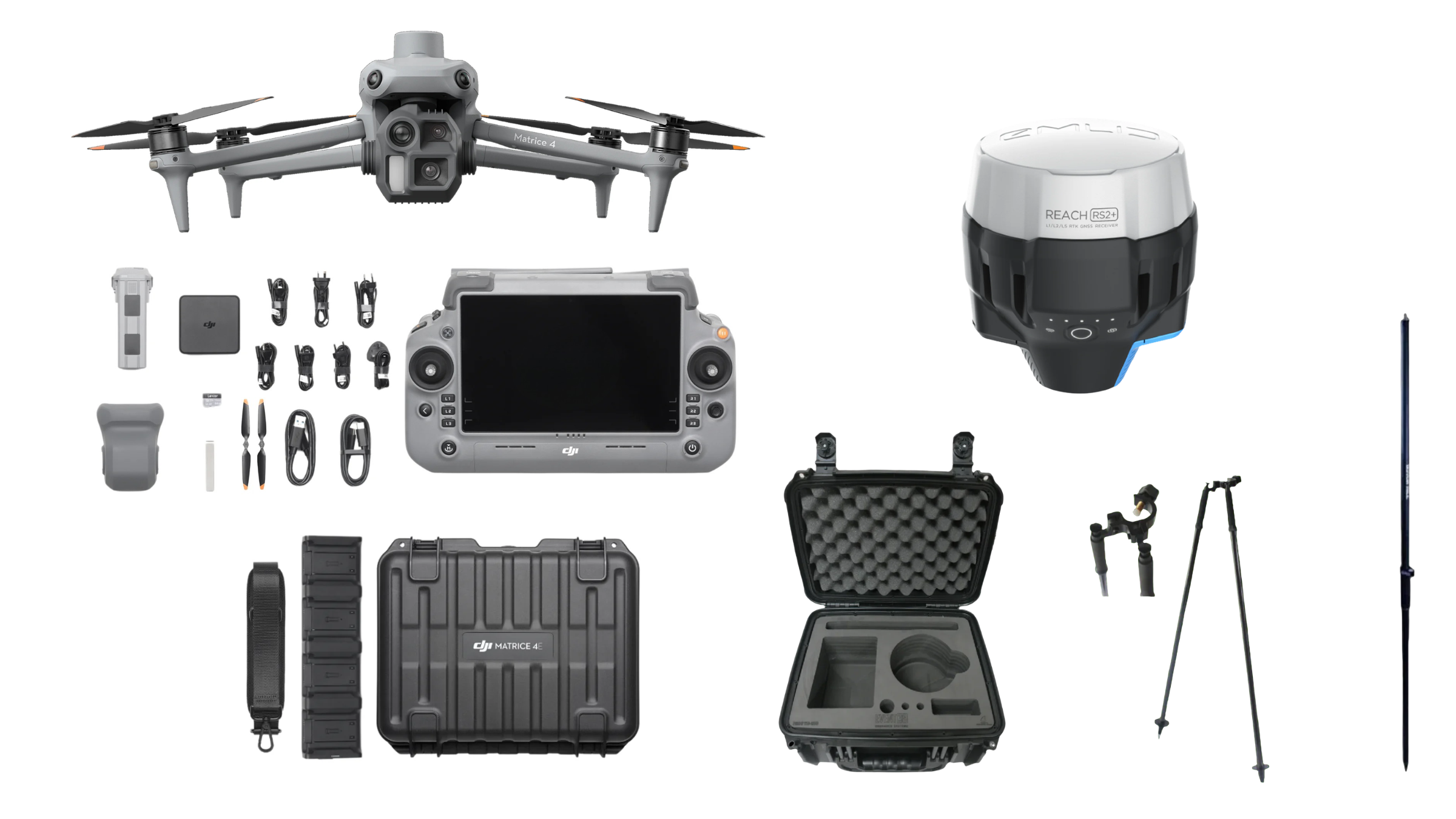 DJIMatrice4Ebundle Matrice 4 RTK Survey Kit Bundle - Image 1