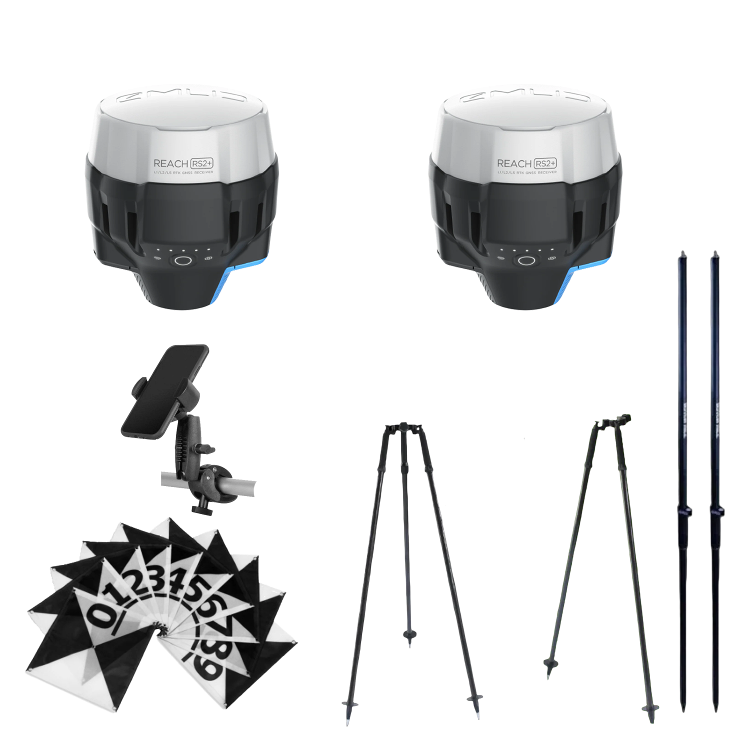 Emlid_Reach_RS2_Base_Rover_GCP_kit Emlid Reach RS2+ Base/Rover Ground Control Point (GCP) Kit - Image 1